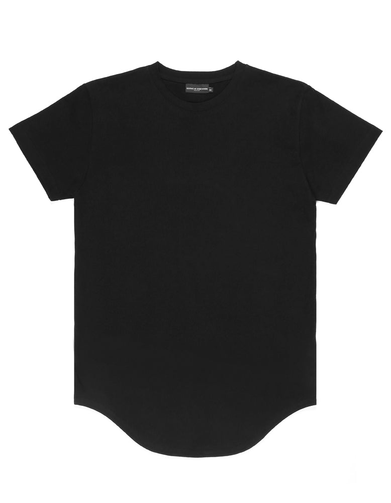 Basic E-Long Scoop Tee – KNYEW