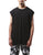 Black Dual Pocket Sleeveless Tee